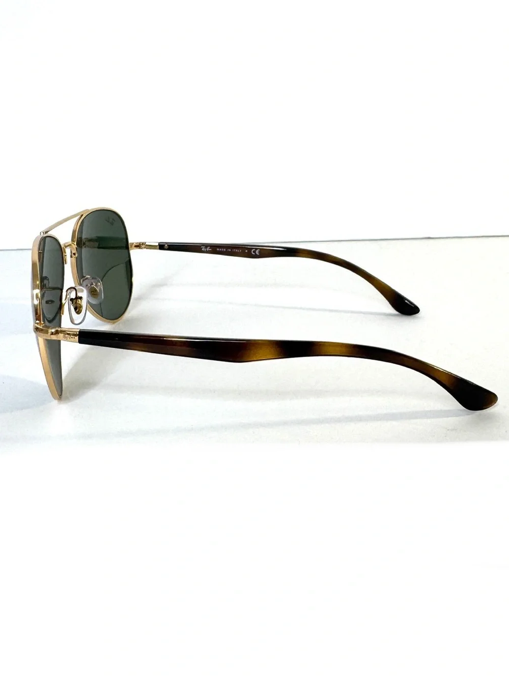 RAY BAN RB 3675 Sunglasses NEW Arista Gold / Green Made in Italy